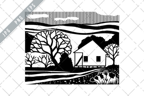 Cajun House Creole Cottage Acadian SVG