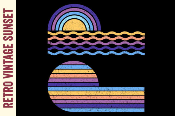 Retro Vintage Sunset Beach Summer 20
